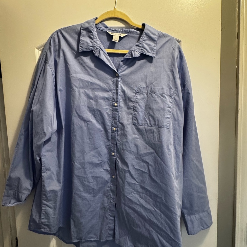 Old Navy Sky Blue Button-Down Shirt